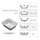 Alüminyum 350 gr. Kase