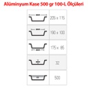 Alüminyum 500 gr. Kase