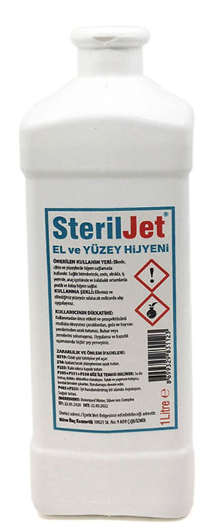 Steril Jet El ve Cilt Solüsyonu 1000 ML (Dezenfektan)