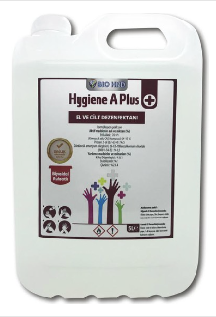 Bio Hand- Hygiene A Plus El ve Cilt Dezenfektanı 5 Lt