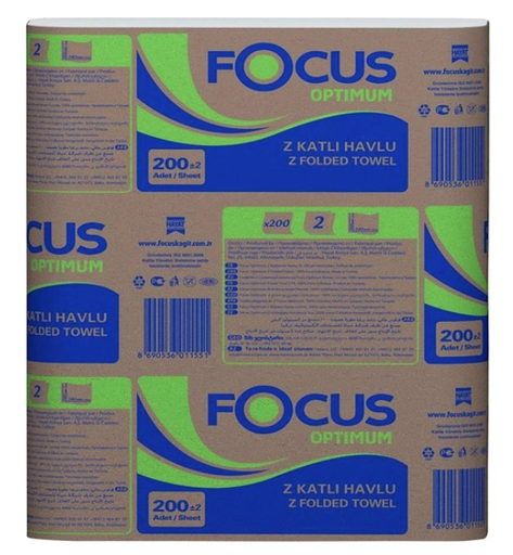 Focus Optimum Z Katlama Dispenser Havlu 150'li * 12 Paket