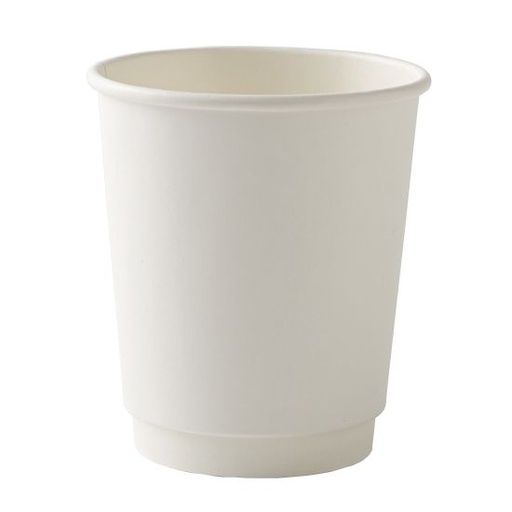 Double Wall Beyaz Karton Bardak 8 oz 