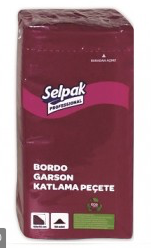 Selpak Prof. Garson Kat. Peçete Bordo (9681118 / 40*40Cm)