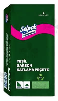 Selpak Prof. Garson Kat. Peçete Yeşil (9681119 / 40*40Cm)